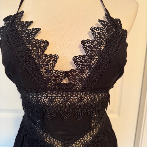 Charo Ruiz Black Lace Detail dress - Picture 2 of 5